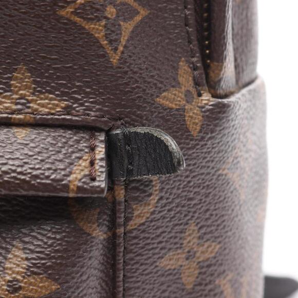LOUIS VUITTON Black Monogram Leather Backpack - Picture 8 of 11